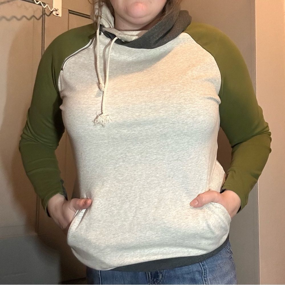 Women's Two-Tone Hoodie Sweater XXXL